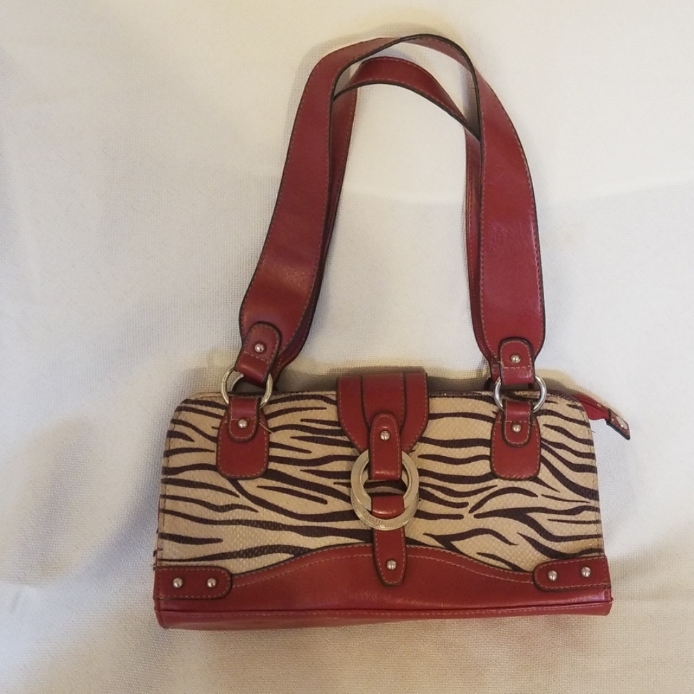 Zebra print purse